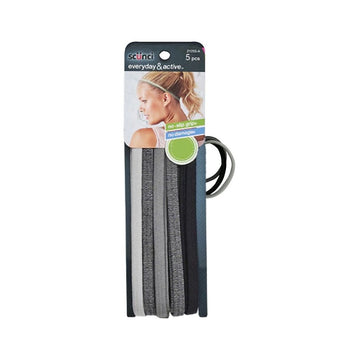 Scunci Everyday & Active Skinny Headwraps No-Slip Grip - 5 headwraps